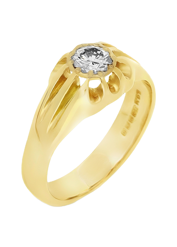 Mens Gold Diamond Rings