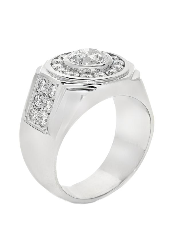 Mens Platinum Diamond Rings
