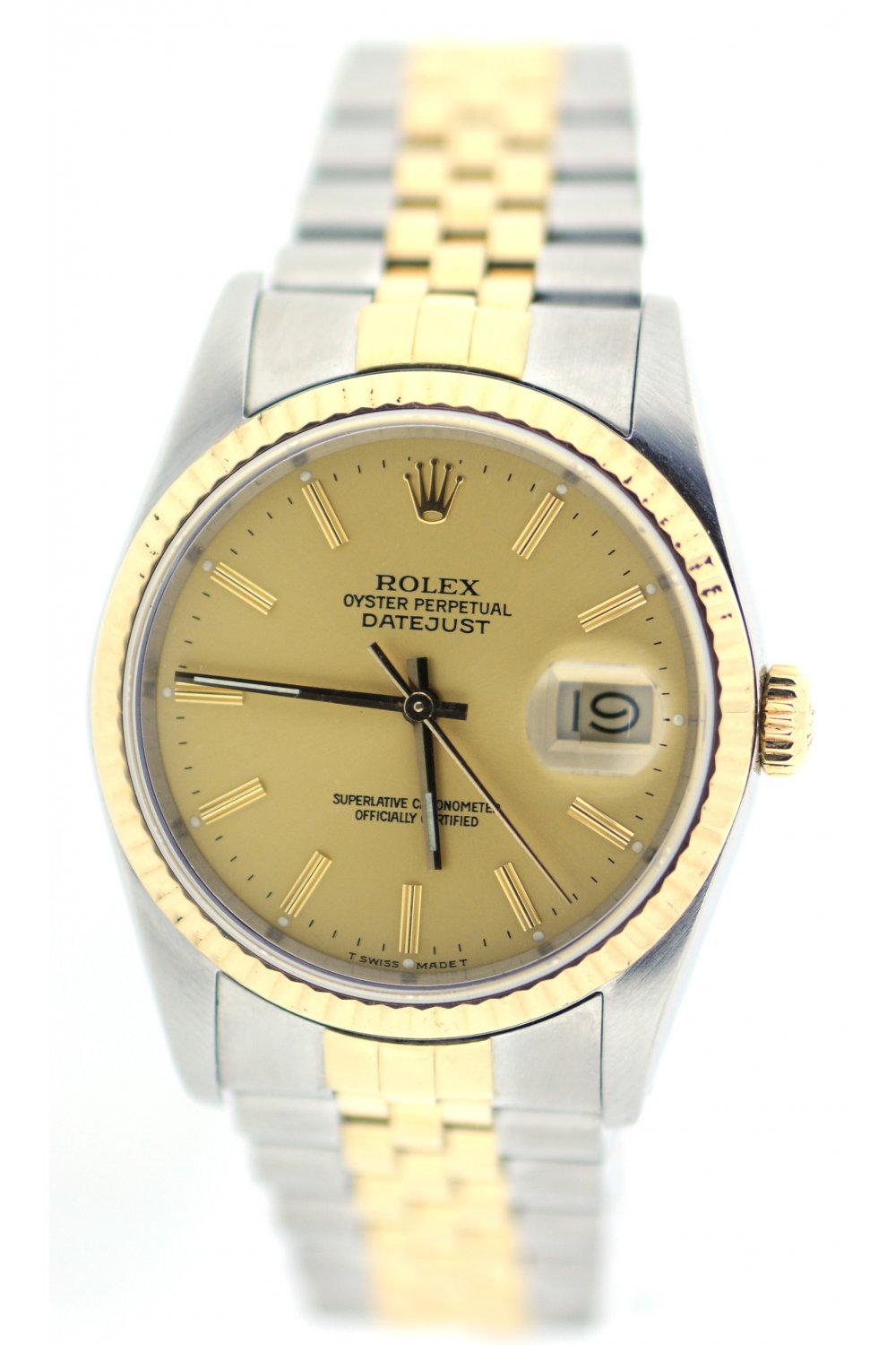 Gents Rolex Datejust Model 16233 champagne Dial