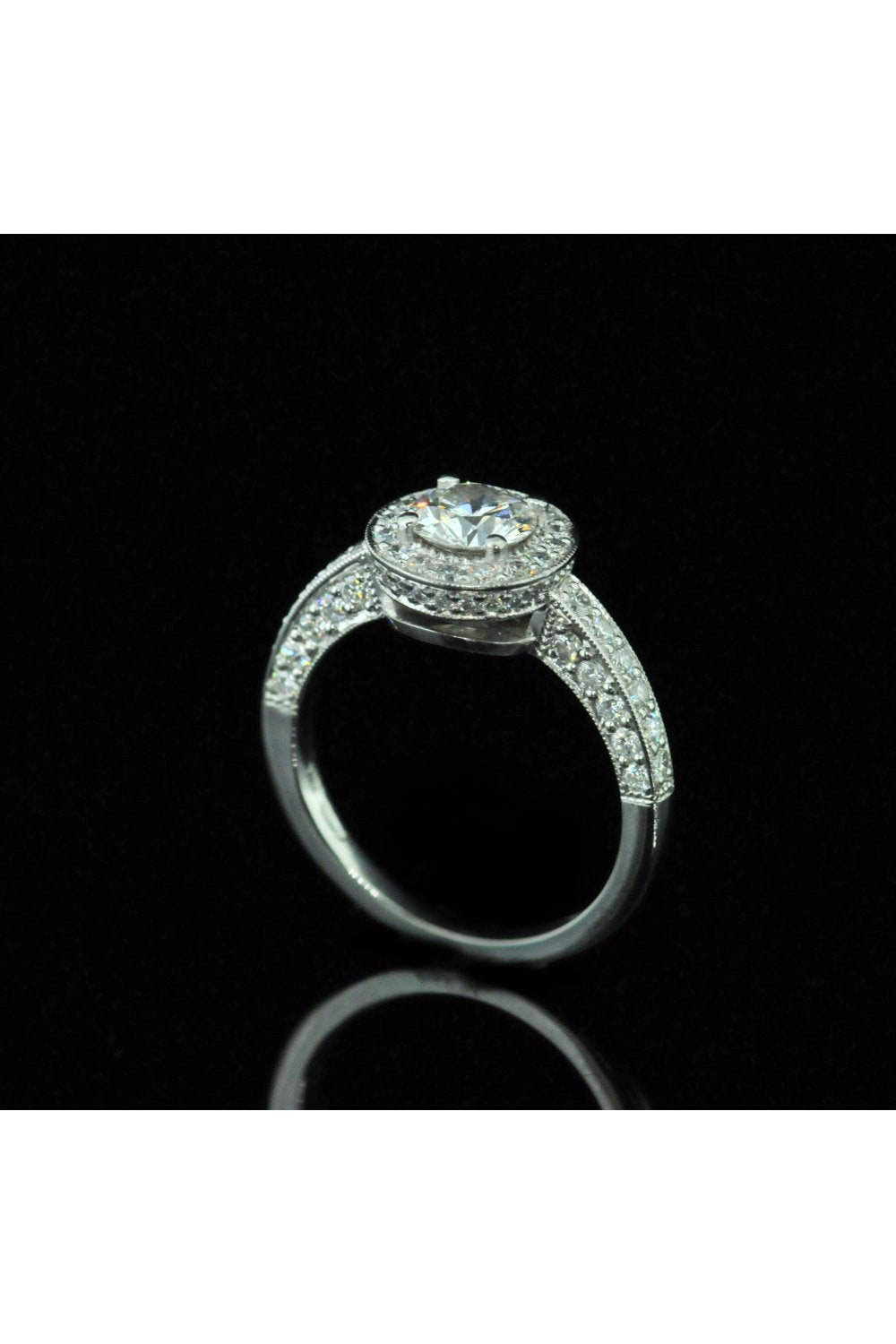 Platinum Diamond Cluster Ring 1.30ct