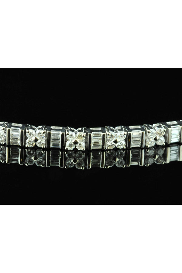 18ct White Gold Diamond Bracelet