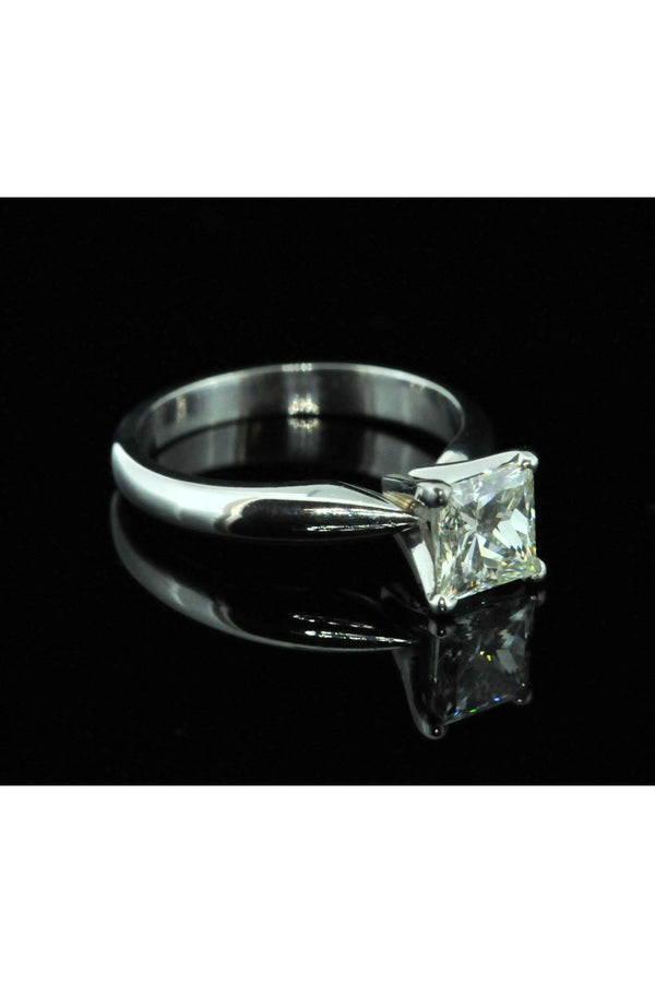 Platinum Princess Cut Diamond Ring 1.22ct