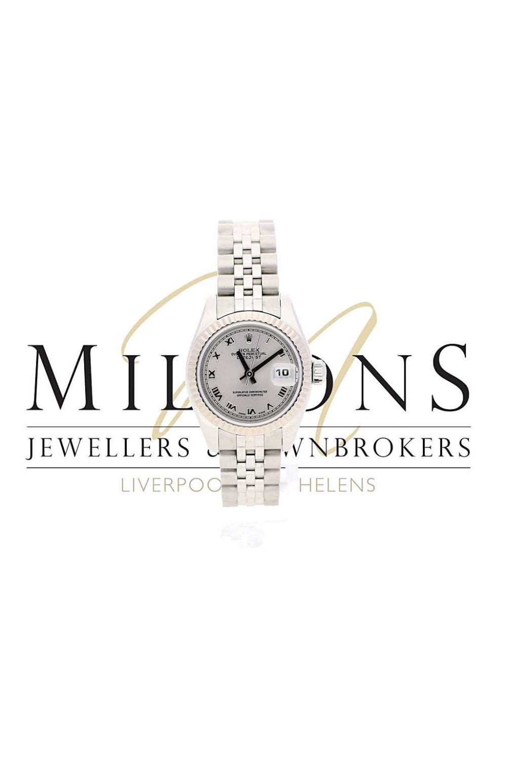 Lady's Rolex Datejust Stainless steel and White Metal