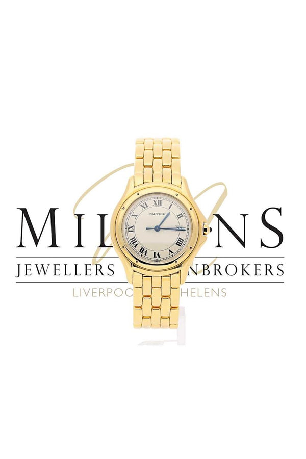 18ct Gold Gents Cartier Cougar model 002177