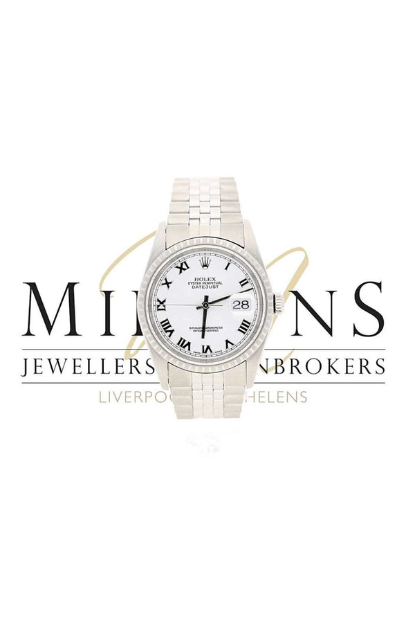 Pre Owned Gent's Rolex Datejust 16220 Watch