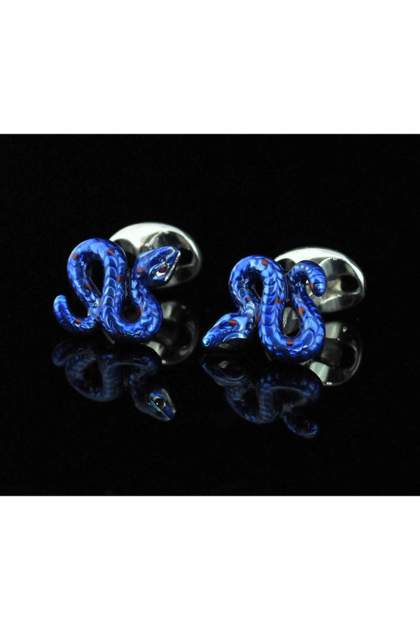 Deakin and Francis Silver Snake Cufflinks