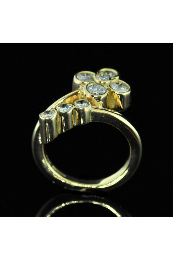 9ct Flower Diamond Ring