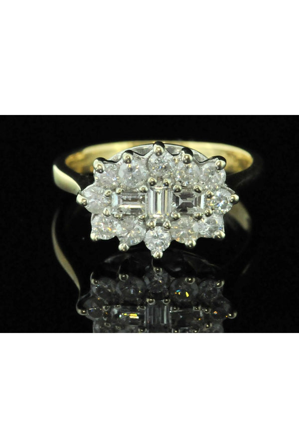 18ct Diamond Cluster Ring
