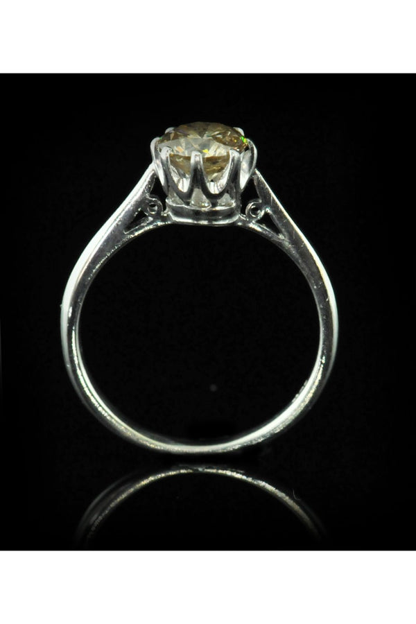 9ct White Gold Champagne Diamond Ring 1.00ct