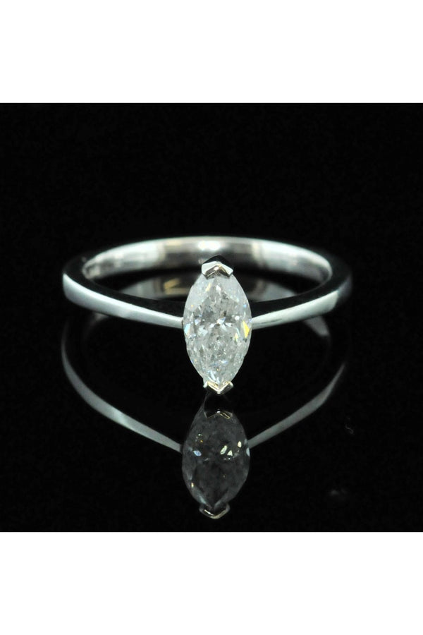 18ct White Gold Marquise Diamond Ring - 0.97ct