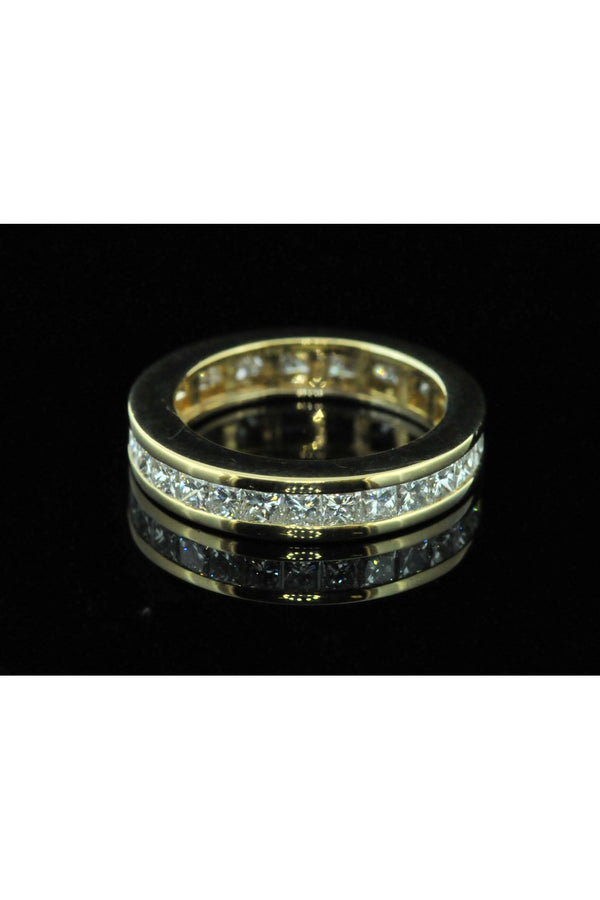 18ct Yellow Gold Full Diamond Eternity Ring 2.11ct