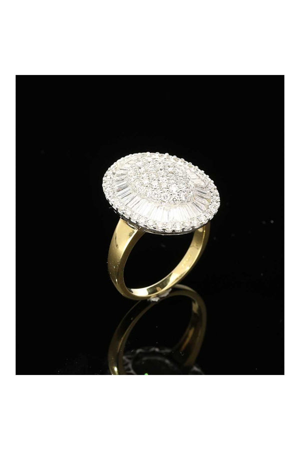 18ct Oval Cluster Ring 2.0ct