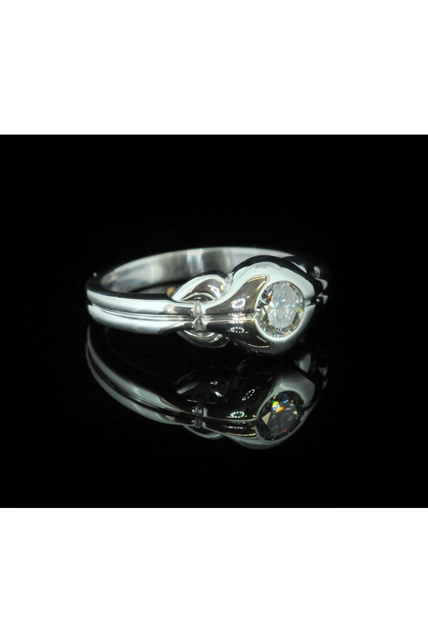 18ct White Gold Engagement Ring 0.62ct