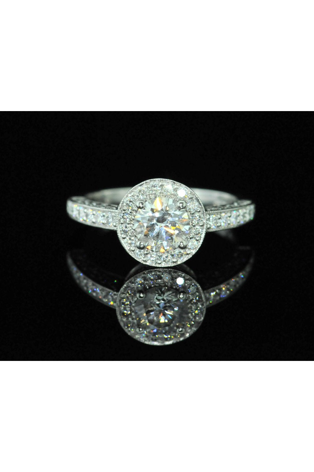 Platinum Diamond Cluster Ring 1.30ct