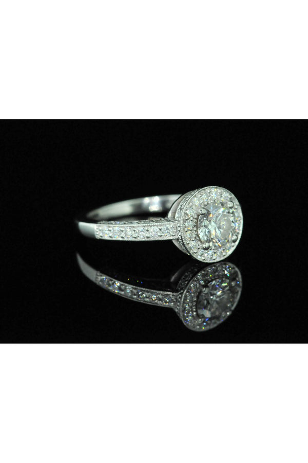 Platinum Diamond Cluster Ring 1.30ct