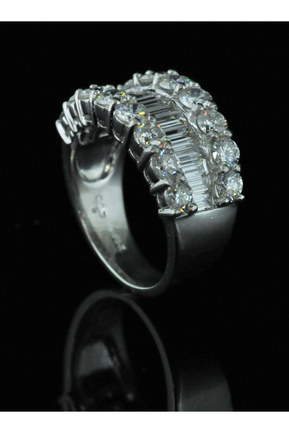 Platinum Diamond Cocktail Ring
