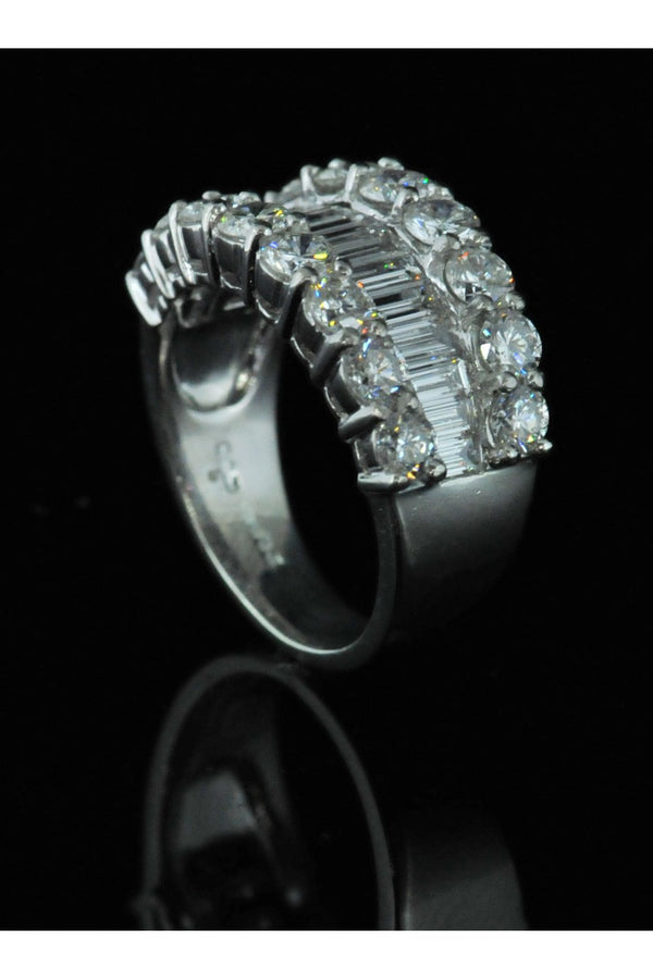 Platinum Diamond Cocktail Ring