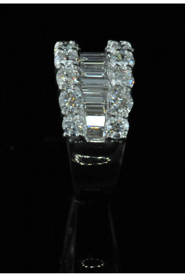 Platinum Diamond Cocktail Ring
