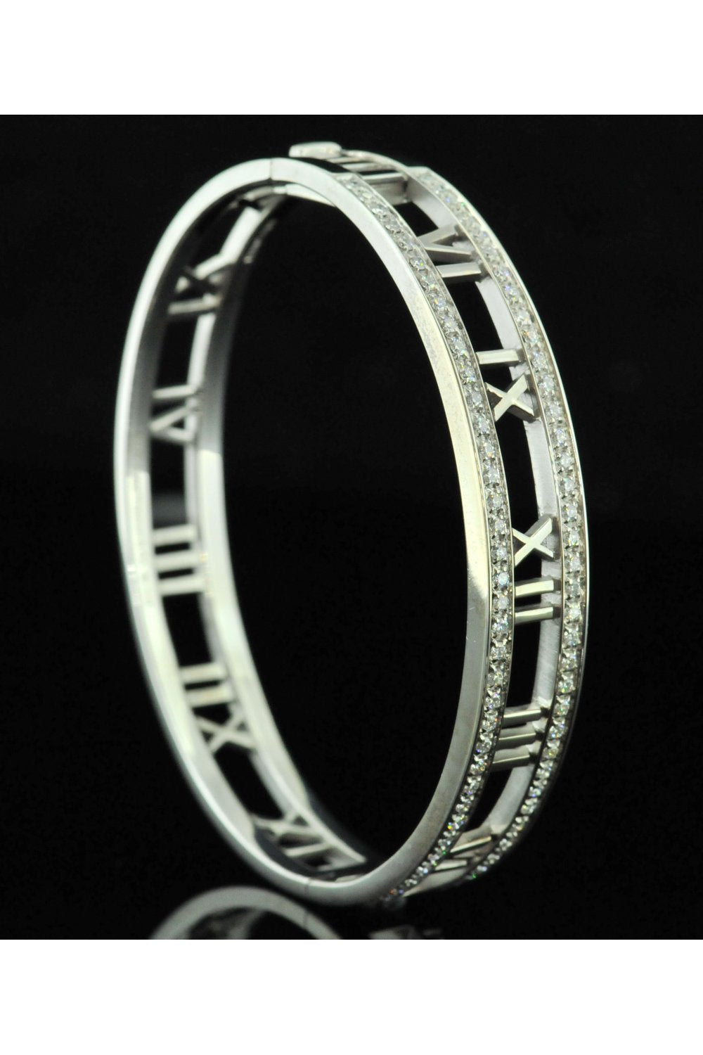18ct Tiffany and Co Diamond Atlas Bangle