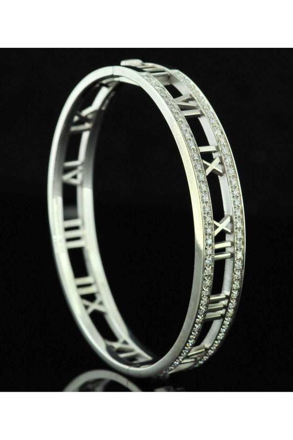 18ct Tiffany and Co Diamond Atlas Bangle