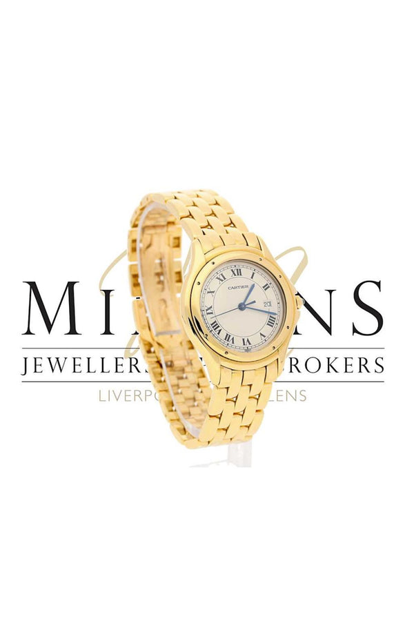18ct Gold Gents Cartier Cougar model 002177