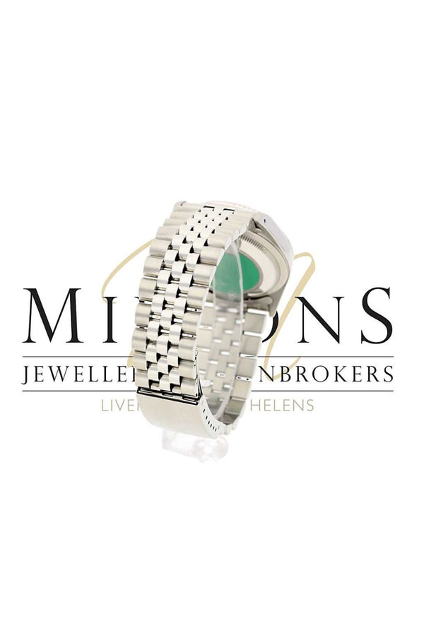 Rolex Datejust Stainless Steel and White Metal