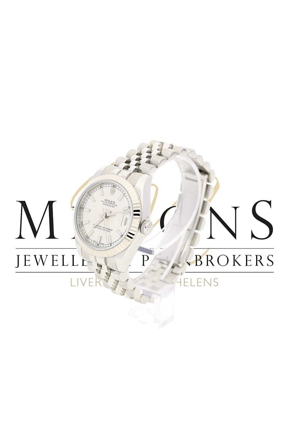 Rolex Datejust Midsize Stainless Steel and White Metal 178274
