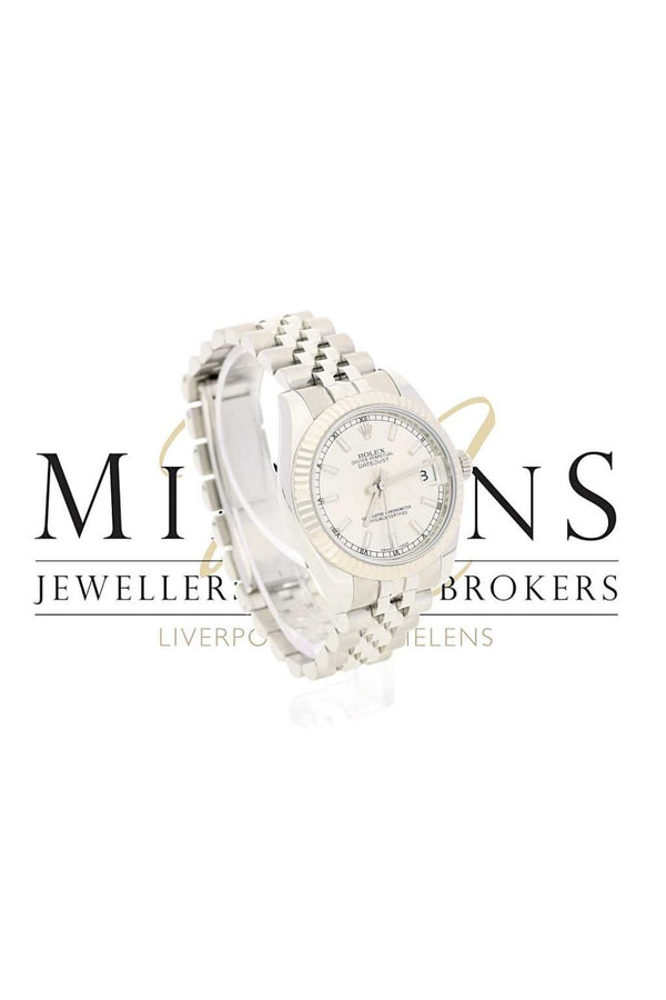 Rolex Datejust Midsize Stainless Steel and White Metal 178274