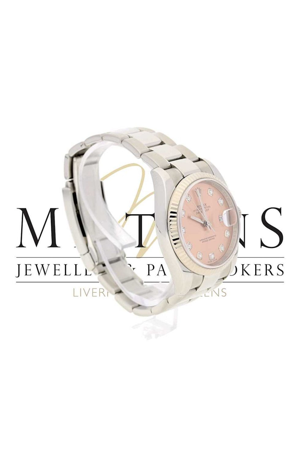 Rolex Datejust  Stainless Steel and White Metal