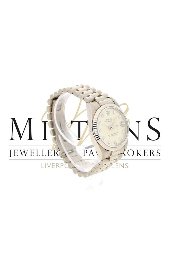 18ct White Gold Rolex Datejust Mid Size