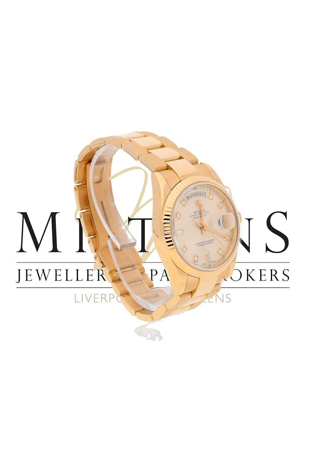 18ct Rose Gold Rolex Day-Date 118235