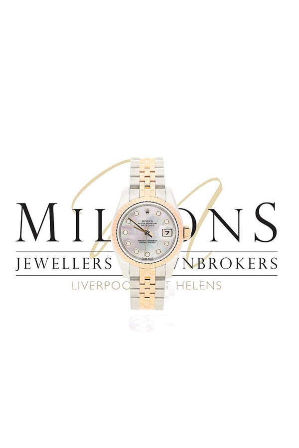 Second Hand Ladies Rolex Datejust Mother of Pearl Diamond Dial