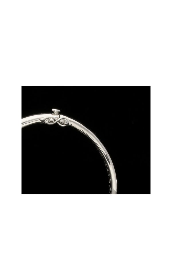 18ct White Gold Diamond Bangle 2.50ct