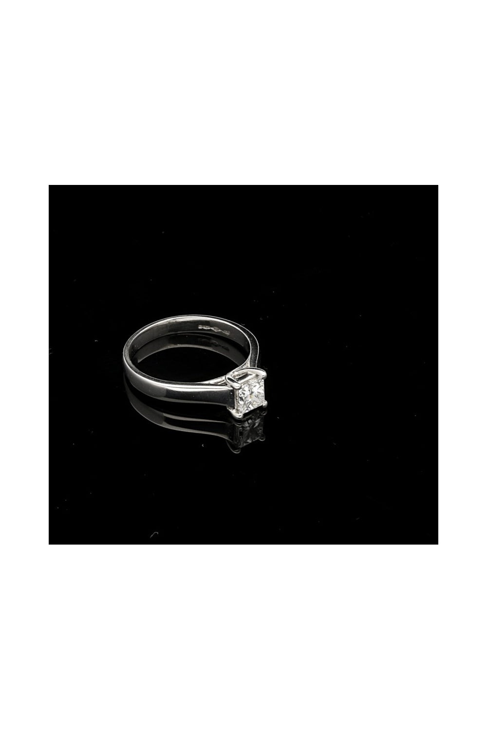 Platinum Princess Cut Diamond Ring