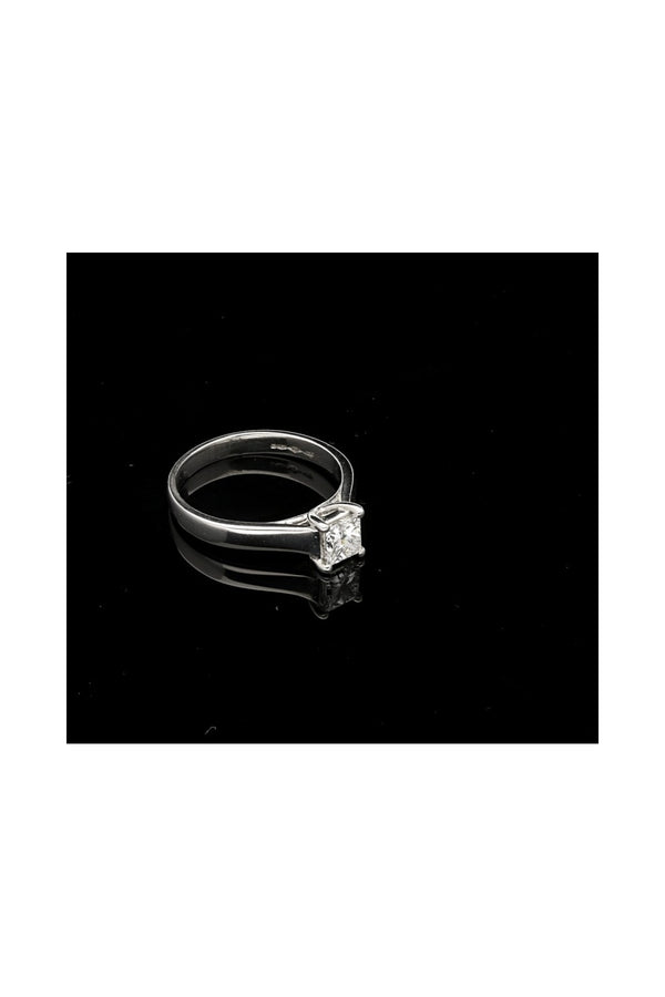 Platinum Princess Cut Diamond Ring