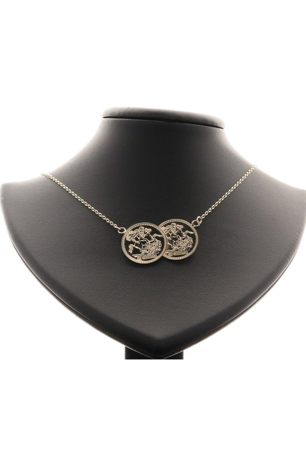 9ct Double St George Pendant