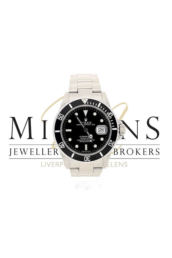 Used Mens Rolex Submariner Stainless Steel Date 16610T
