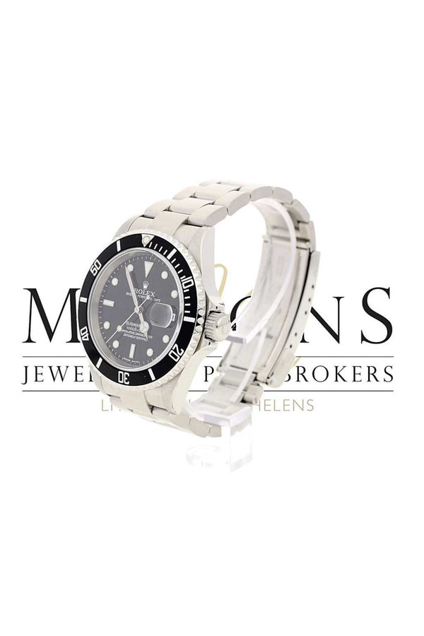 Used Mens Rolex Submariner Stainless Steel Date 16610T