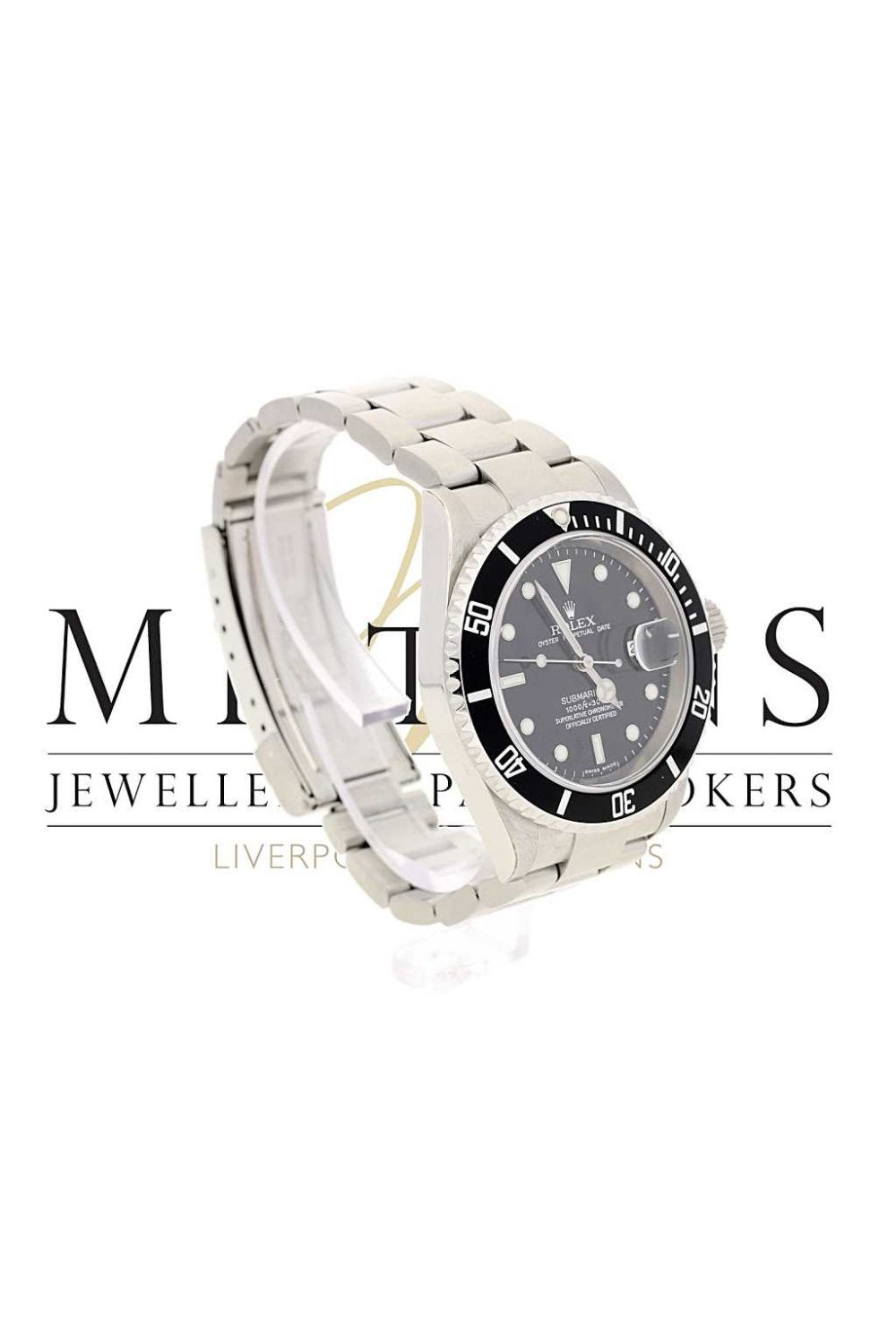 Used Mens Rolex Submariner Stainless Steel Date 16610T