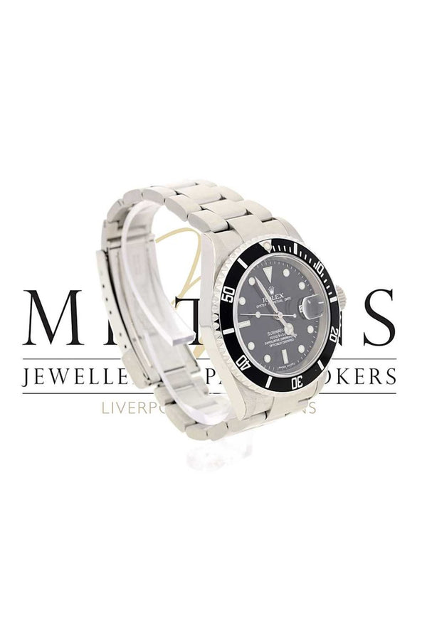 Used Mens Rolex Submariner Stainless Steel Date 16610T