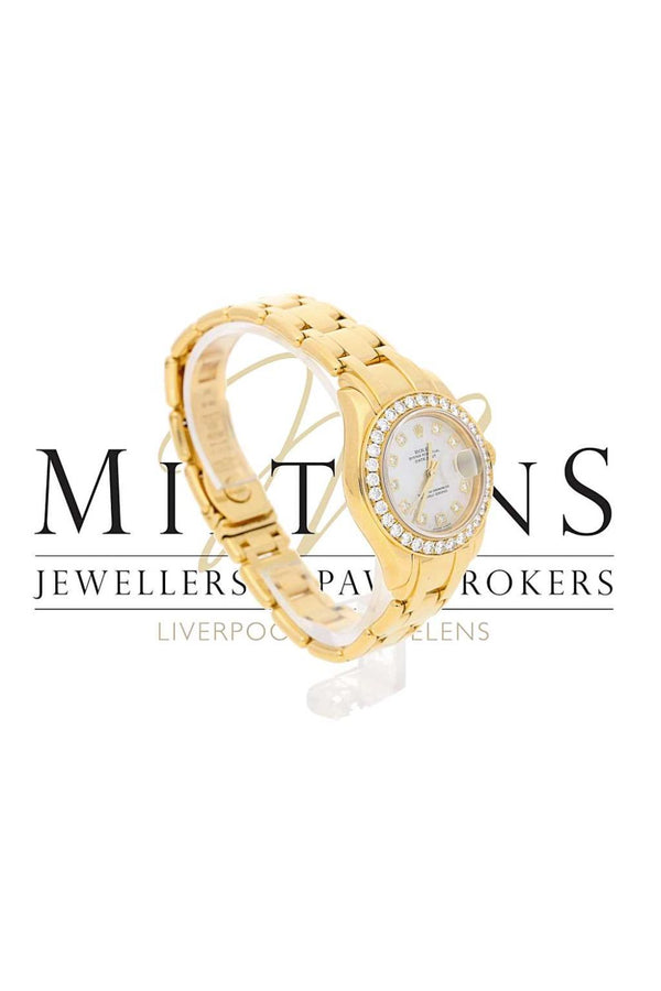 Lady's 18ct Rolex Pearlmaster 80298