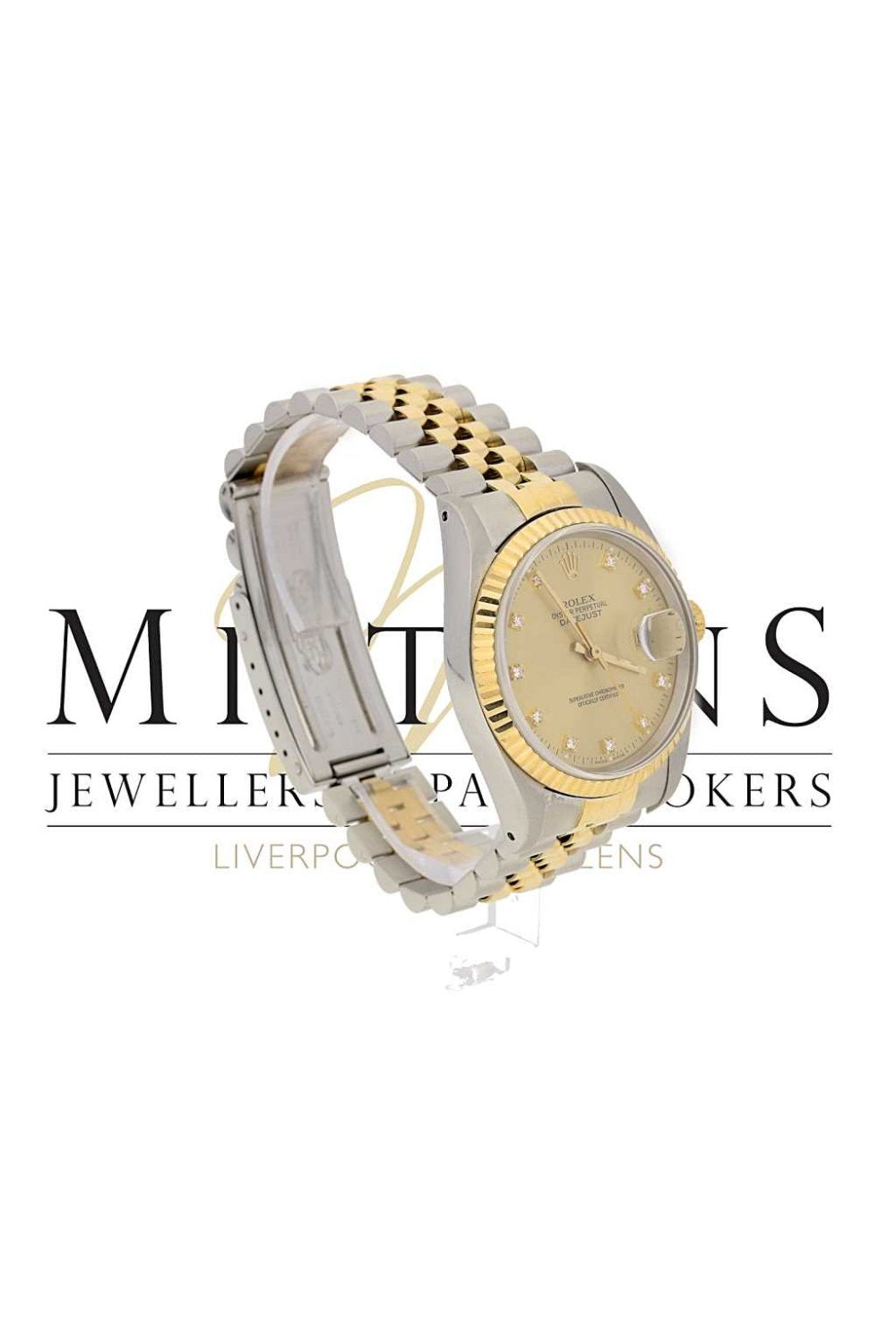 Pre-owned Rolex Datejust 16233 Diamond Dial Watch
