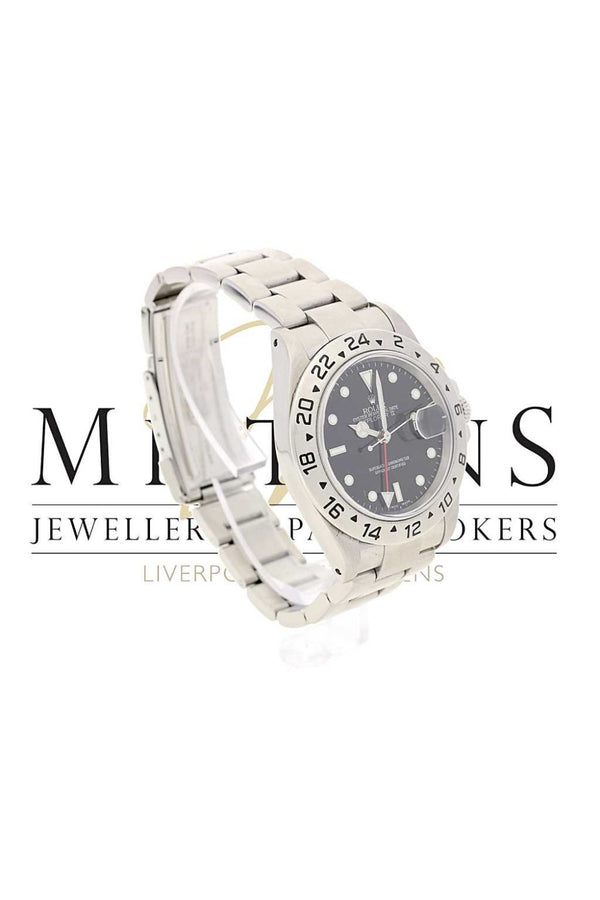 Second Hand Rolex Explorer 2 16570 Black Dial Watch