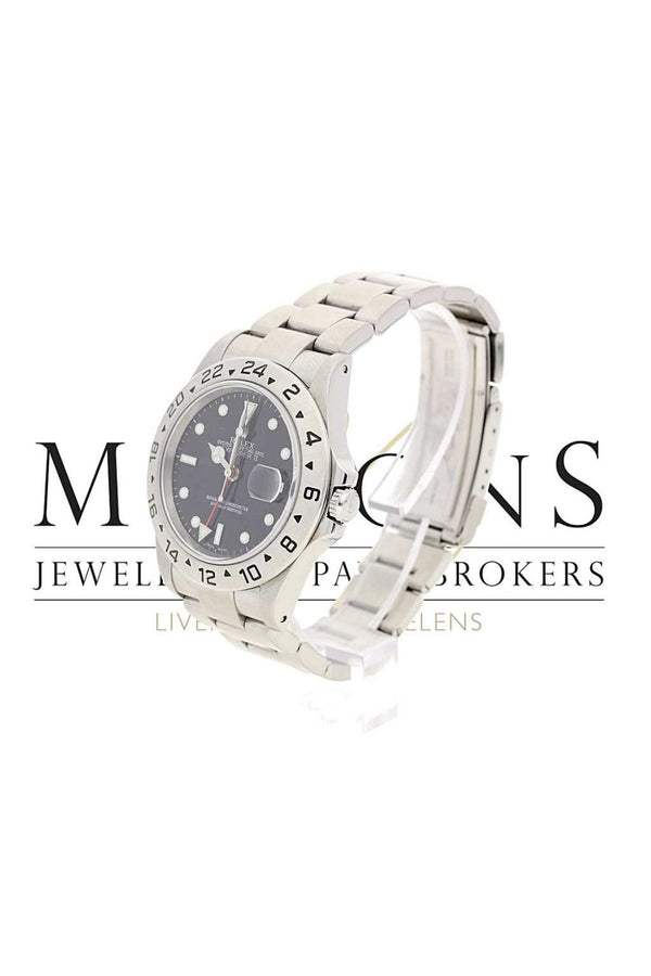 Second Hand Rolex Explorer 2 16570 Black Dial Watch