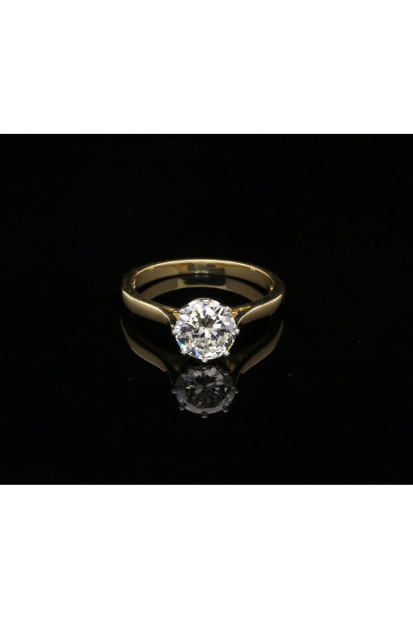 18ct Gold Diamond Solitaire Ring