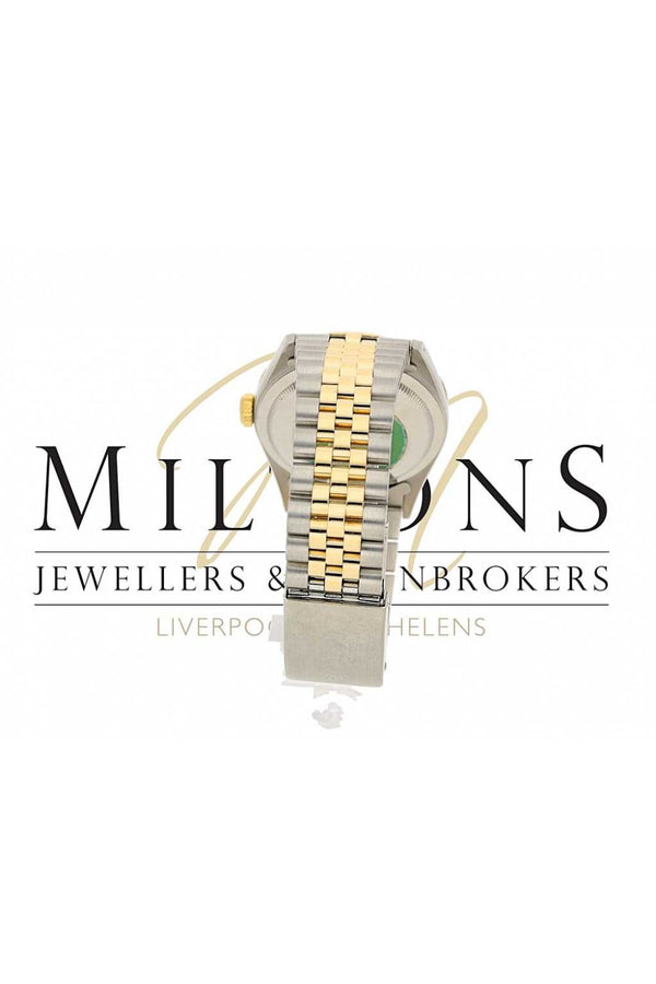 Second Hand Gents Rolex Datejust Champagne Diamond Dial Watch