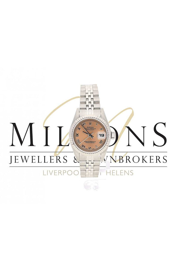 Used Lady's Rolex Datejust 69174 Pink Dial Watch