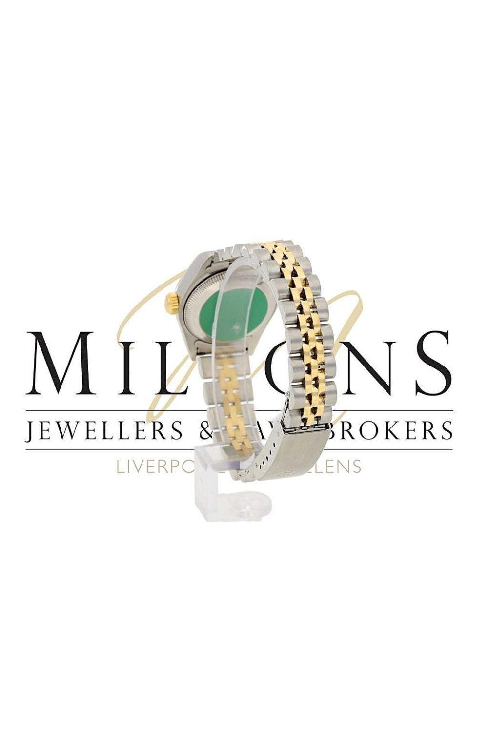 Lady's Rolex Bi Metal 69173 with Diamond Hour Markers