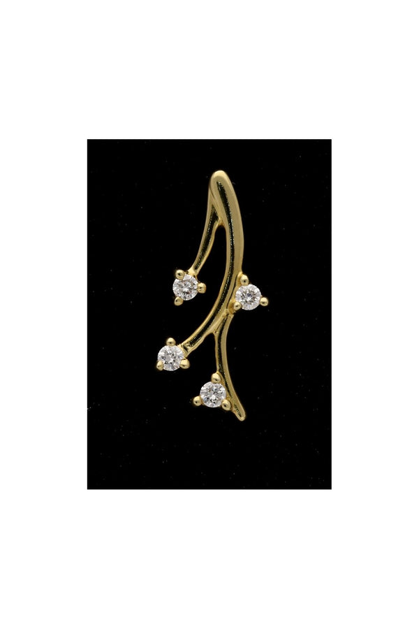 18ct Yellow Gold Diamond Set Drop Earrings