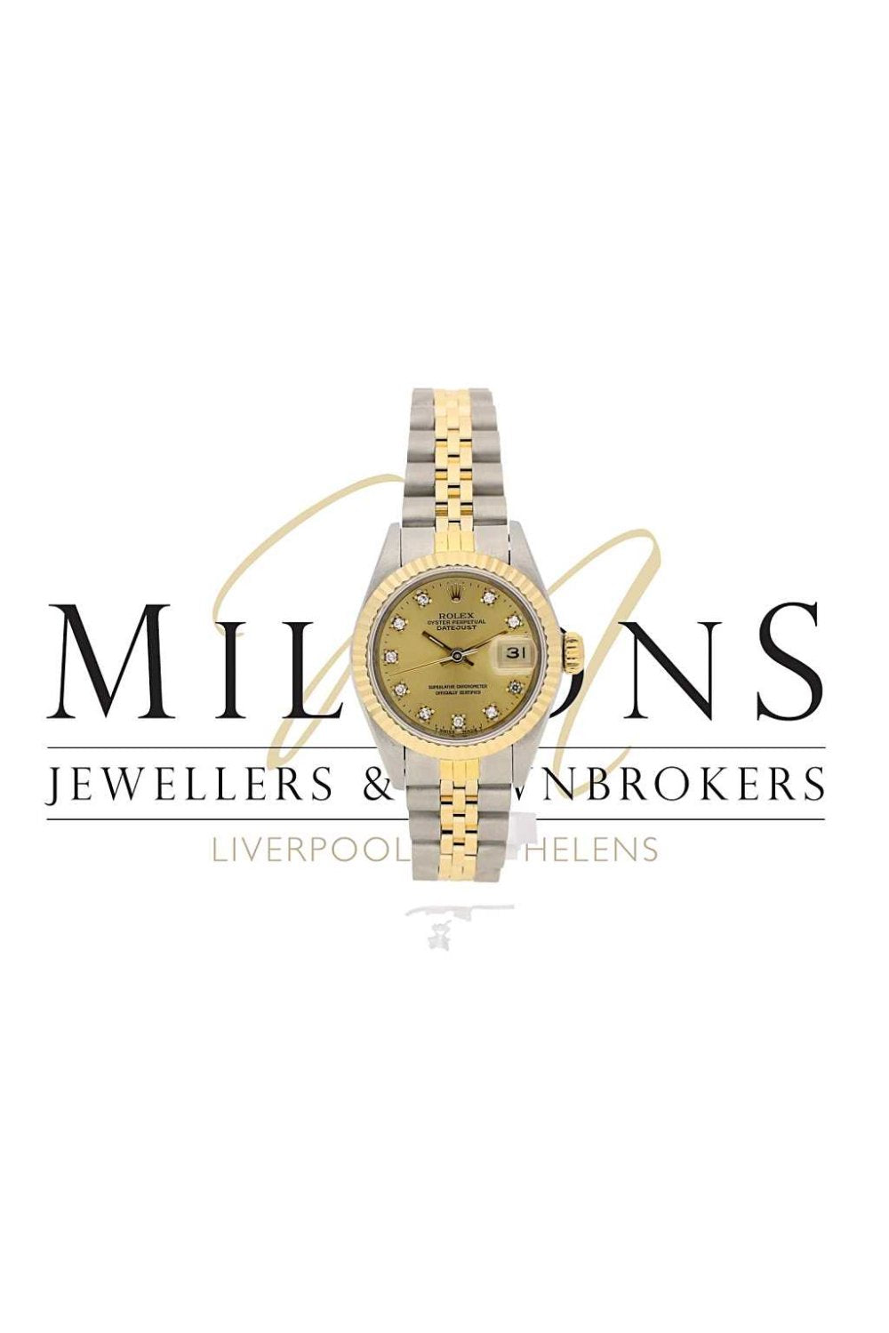 Pre-Owned Lady's Rolex Datejust 69173 Diamond Dot Dial